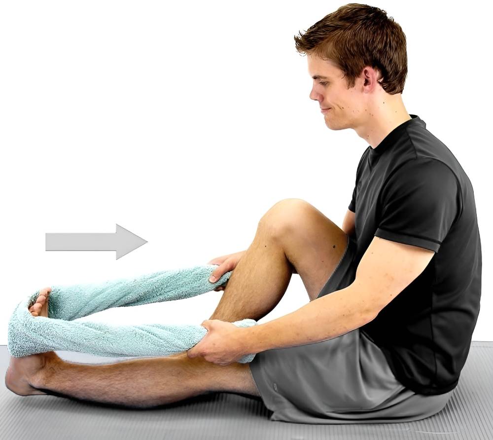 تمرین Calf Stretch برای پیشگیری از عوامل ایجاد تق تق زانو 